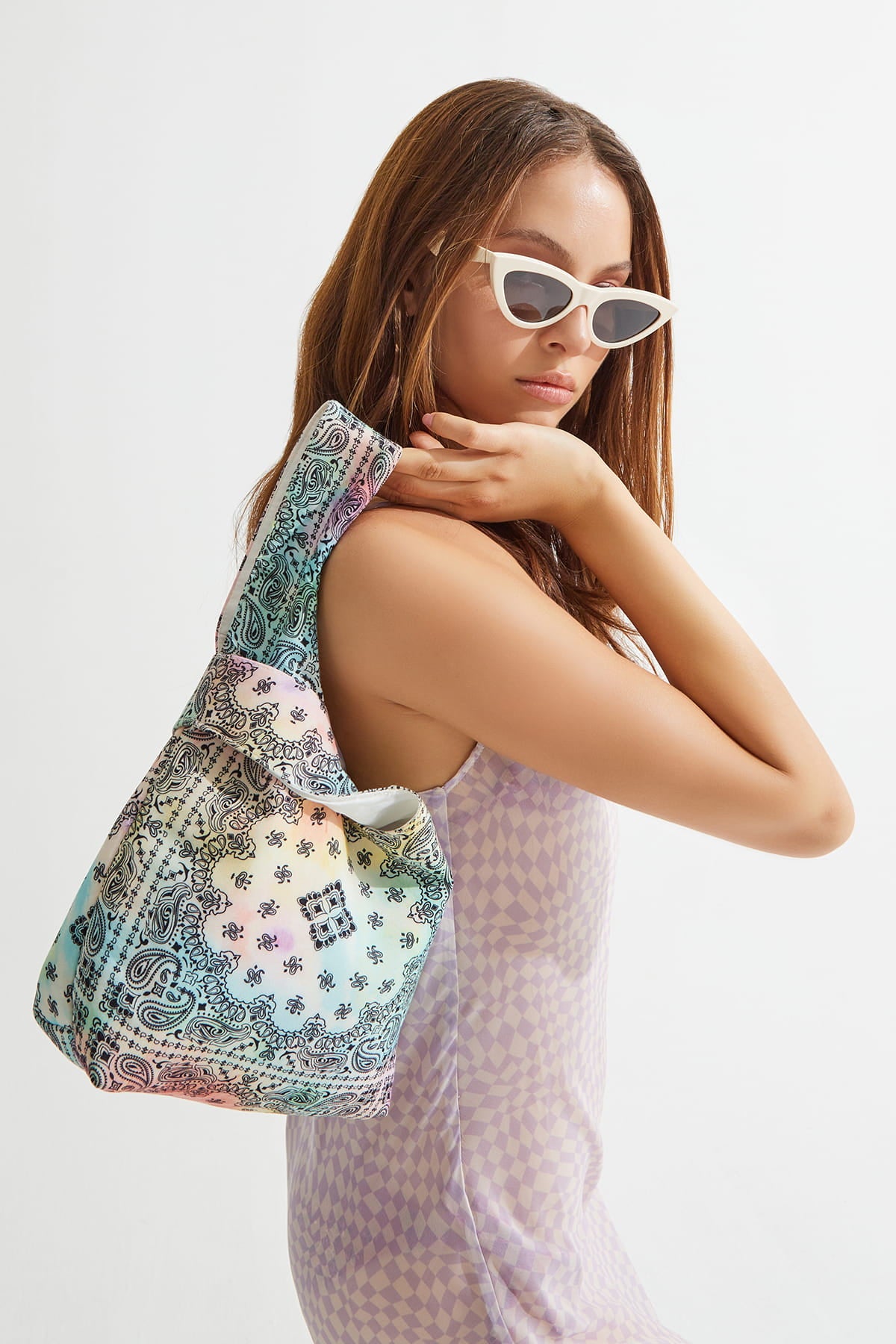 OLINA Tie Dye Şal Desenli Çanta