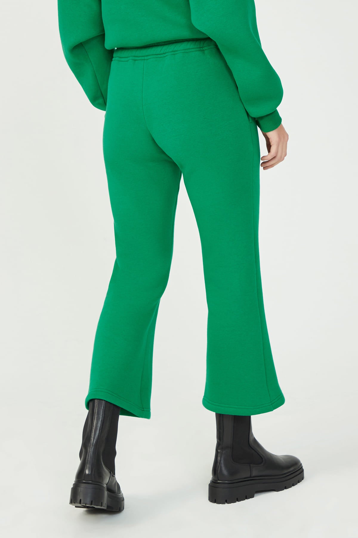 TALIA Flare Paça Yeşil Eşofman Altı