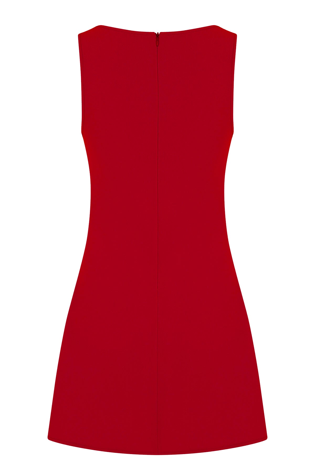 BARBIE Krep Kırmızı Mini Atlet Elbise