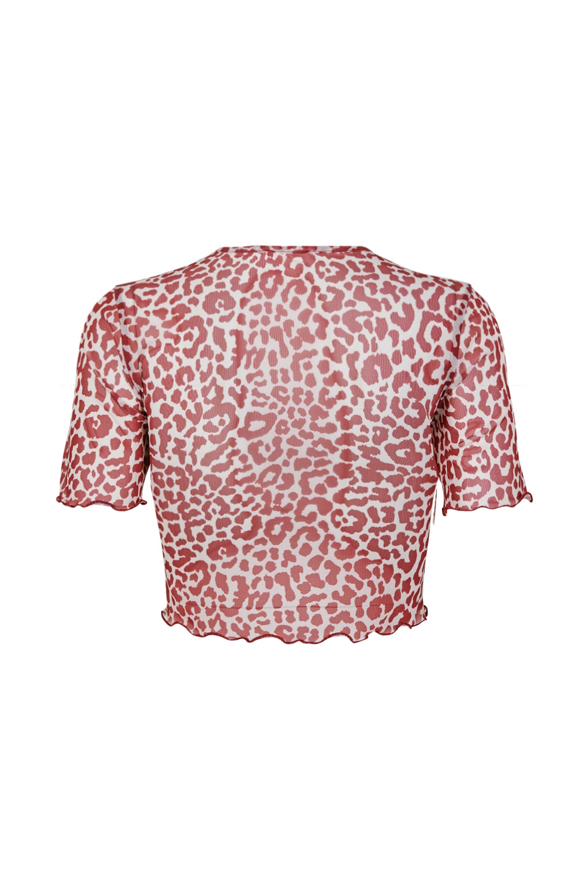 MAREA Leopar Desenli Crop Üst